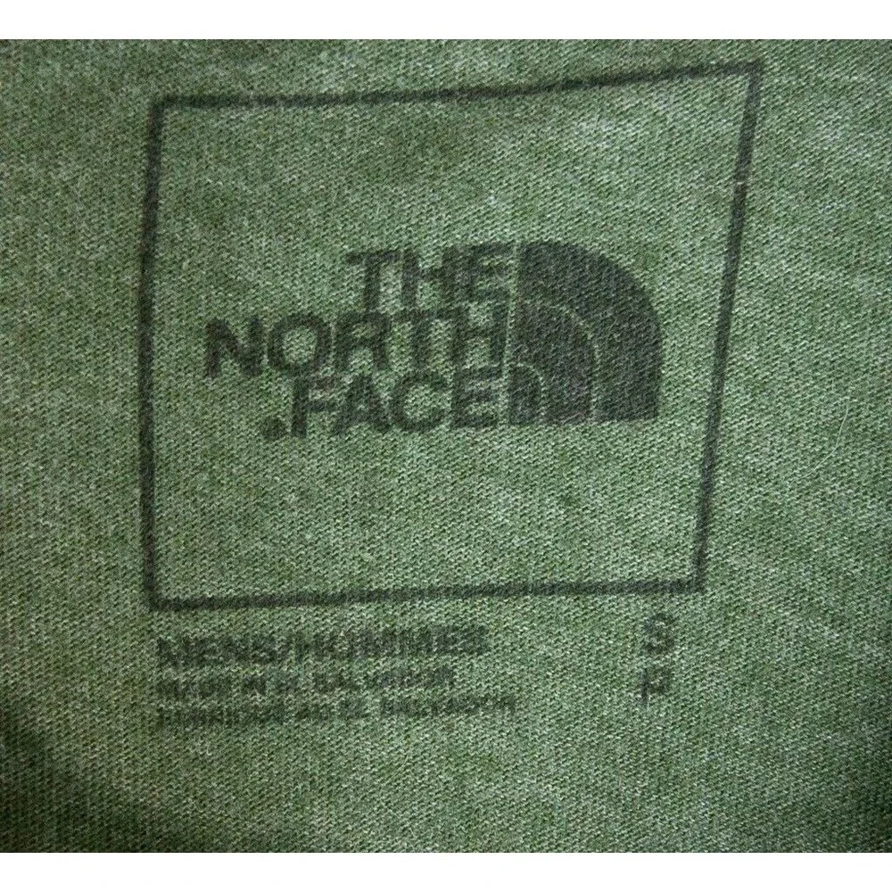 The North Face Logo Standard Fit T-Shirt Men's Size Small Olive Green